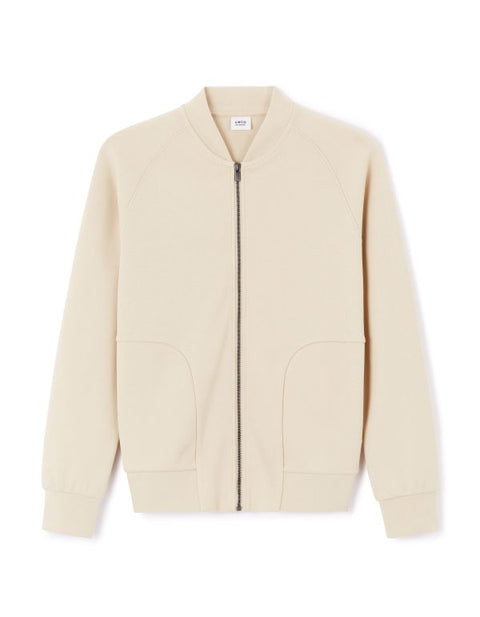 Celio Men's Light Beige Regular Fit Zip Up Sweatshirt|Celio In Lebanon