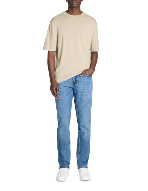 Celio Men’s Sand The Boxy Cotton Round Neck T-shirt |Celio In Lebanon
