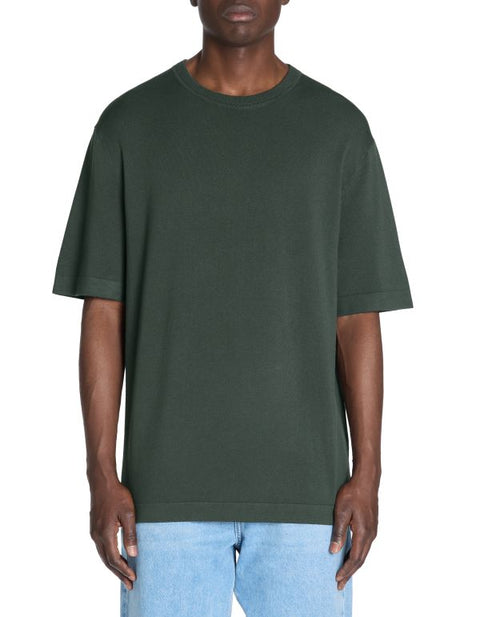 Celio Men's Khaki Green Boxy Crew Neck T-Shirt | Celio In Lebanon