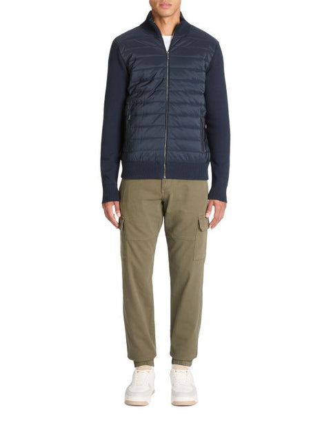Celio Men's Navy Stand Up Collar Zip-Up Bomber Jacket|Celio In Lebanon