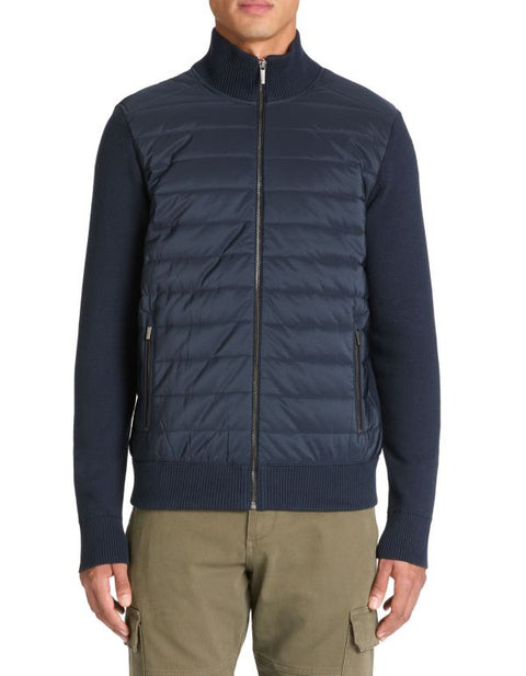 Celio Men's Navy Stand Up Collar Zip-Up Bomber Jacket|Celio In Lebanon