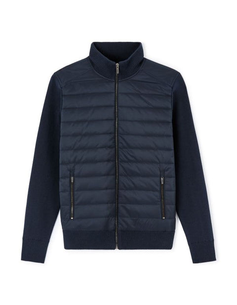 Celio Men's Navy Stand Up Collar Zip-Up Bomber Jacket|Celio In Lebanon