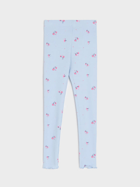 Sinsay Girl's Light Blue Floral Legging  | Sinsay in Lebanon