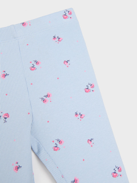 Sinsay Girl's Light Blue Floral Legging  | Sinsay in Lebanon