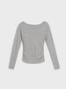 Sinsay women heather grey blouse AYA