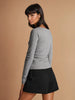 Sinsay women heather grey blouse AYA