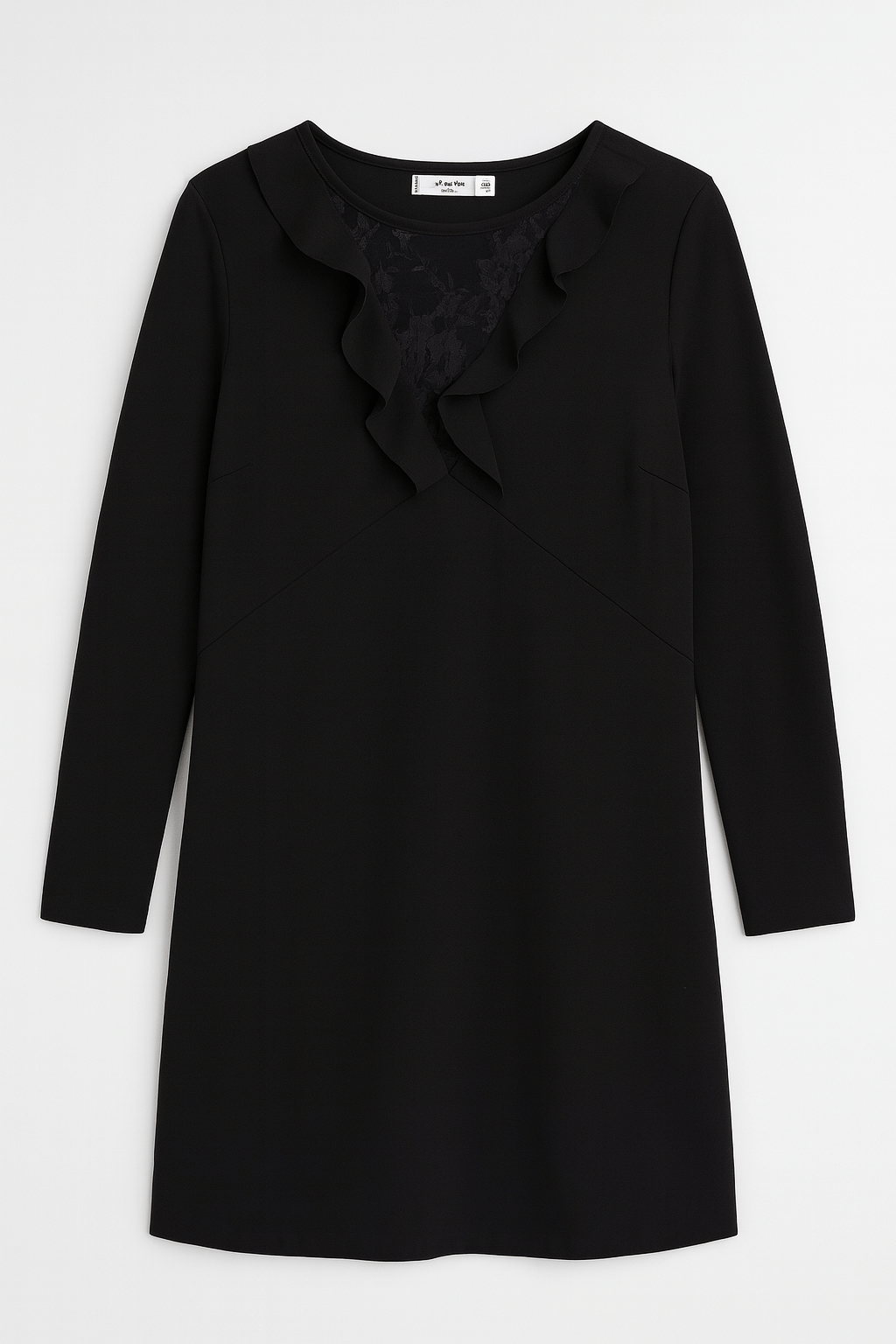 Mango Women's Black Long-Sleeve Dress| Mango in Lebanon