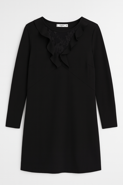 Mango Women's Black Long-Sleeve Dress| Mango in Lebanon