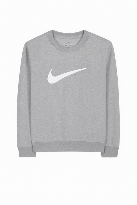 Nike Boy's Grey Dri-fit Legend Logo-Print Long-Sleeve Blouse | Nike In Lebanon