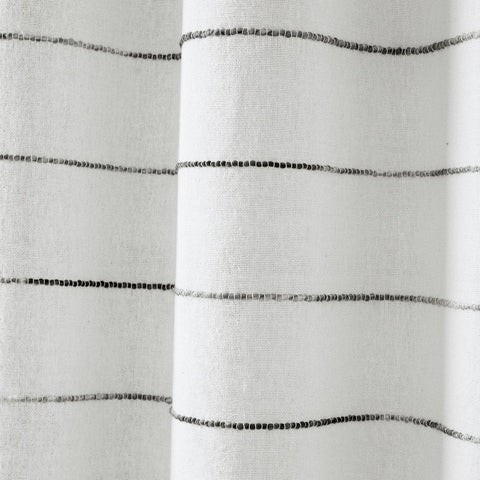 Lush Decor Grey Multi Ombre Stripe Yarn Dyed Cotton Shower Curtain | Lush Decor In Lebanon