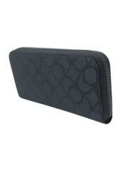 Trussardi Women's Black Jacqard Zip Around Wallet | Trussardi in Lebanon
