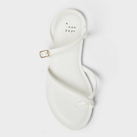 A New Day Women's White Alexandra Strappy Sandals | A New Day In Lebanon