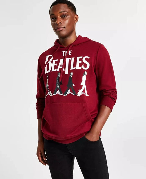 Hybrid Men's Burgundy Beatles Abbey Graphic Hoodie | Hybrid In Lebanon