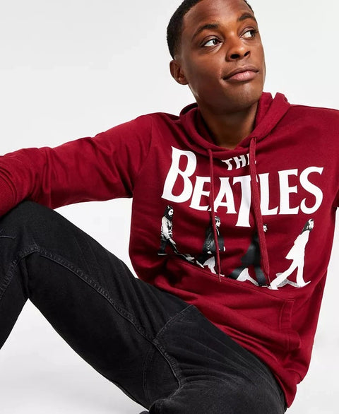 Hybrid Men's Burgundy Beatles Abbey Graphic Hoodie | Hybrid In Lebanon