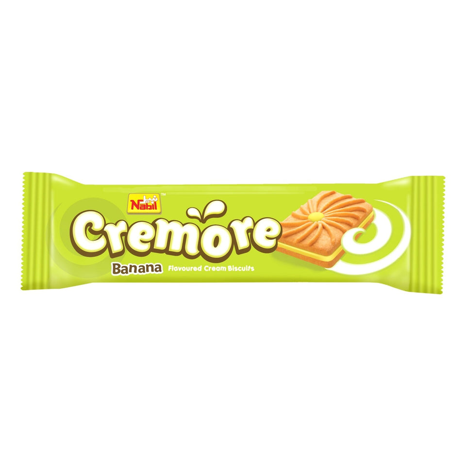 Nabil Cremore Banana Flavoured Cream Biscuits 82g