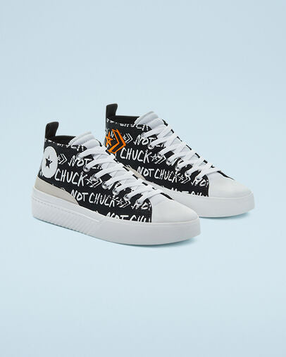 Converse Unisex Chuck Taylor styling meets bold Black, White & Orange Sneakers | Converse In Lebanon