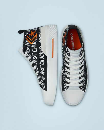 Converse Unisex Chuck Taylor styling meets bold Black, White & Orange Sneakers | Converse In Lebanon
