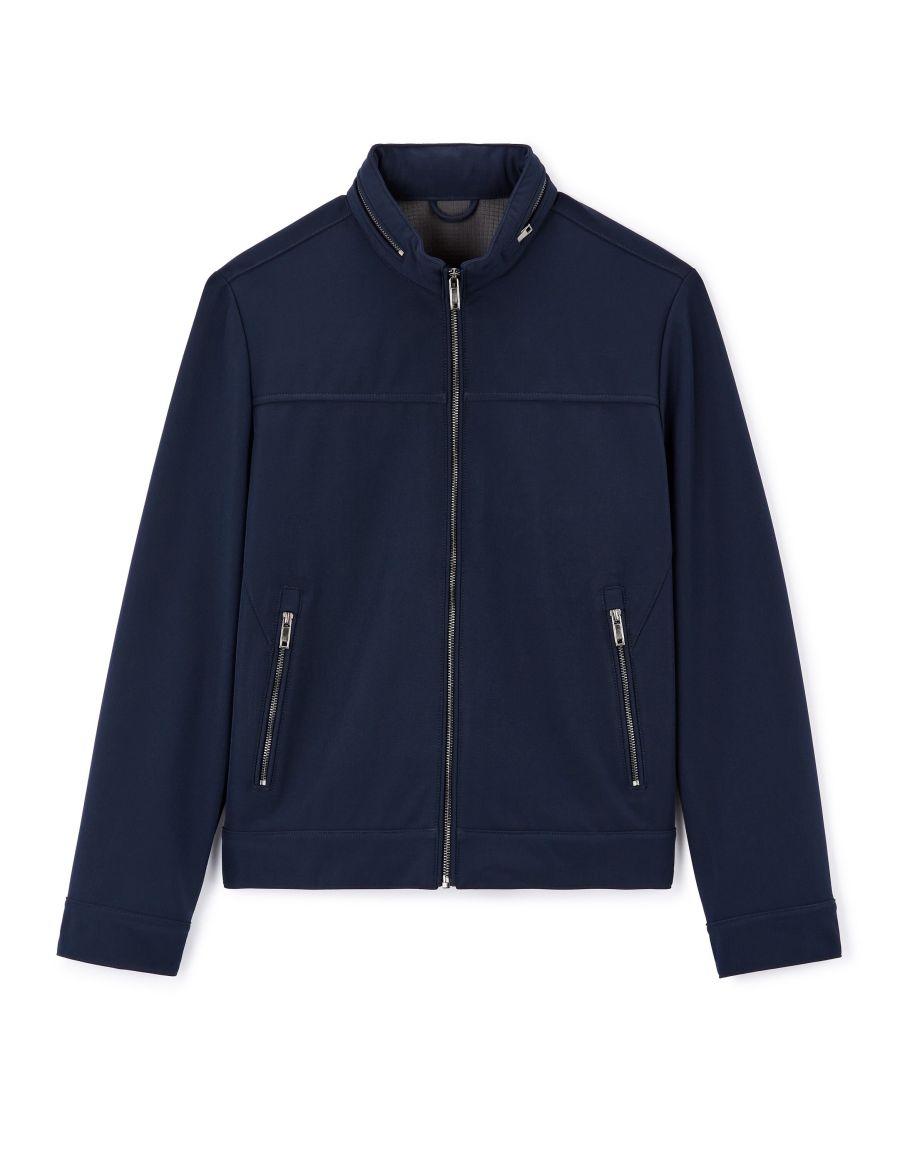 Celio Men's Navy High-Neck Jacket | Celio In Lebanon