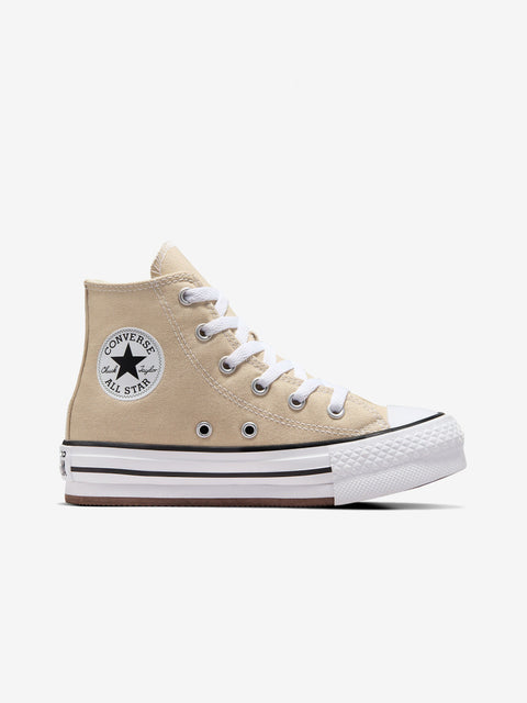 Converse Girl's Beige Chuck Taylor All Star Lift Ps Lifestyle Sneakers |Converse In Lebanon
