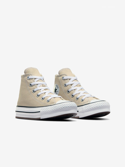 Converse Girl's Beige Chuck Taylor All Star Lift Ps Lifestyle Sneakers |Converse In Lebanon