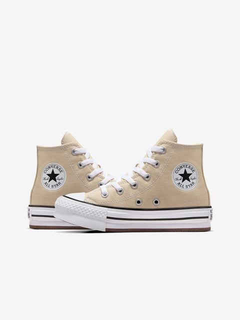 Converse Girl's Beige Chuck Taylor All Star Lift Ps Lifestyle Sneakers |Converse In Lebanon