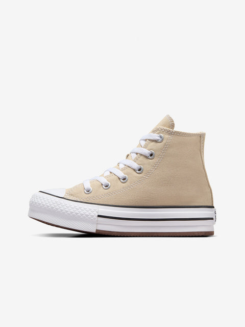 Converse Girl's Beige Chuck Taylor All Star Lift Ps Lifestyle Sneakers |Converse In Lebanon
