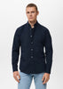 Mango Men's Navy Classic Regular Fit Pocket Shirt | Mango In Lebanon