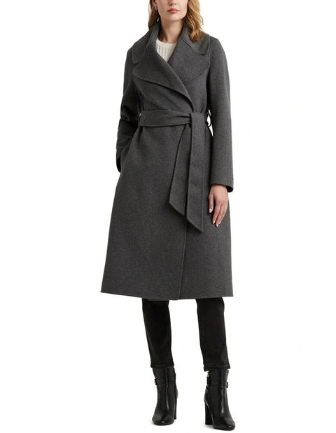 Lauren Ralph Lauren Women's Gray Long Coat |Lauren Ralph Lauren In Lebanon