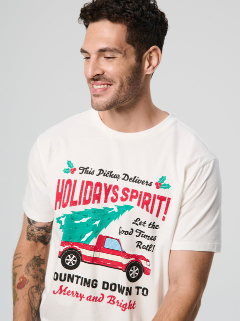 Sinsay Men's Navy & Off White Holiday Spirit Pajama Set 2pcs | Sinsay In Lebanon