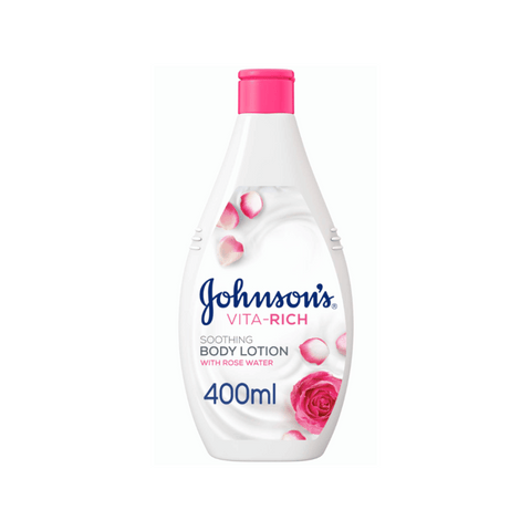 Johnson's Vita-Rich Body Lotion Soothing Rose Water 400ml | Johnson's In Lebanon