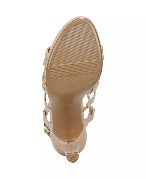 Naturalizer Women's Beige Baylor Strappy Heeled Sandals | Naturalizer In Lebanon