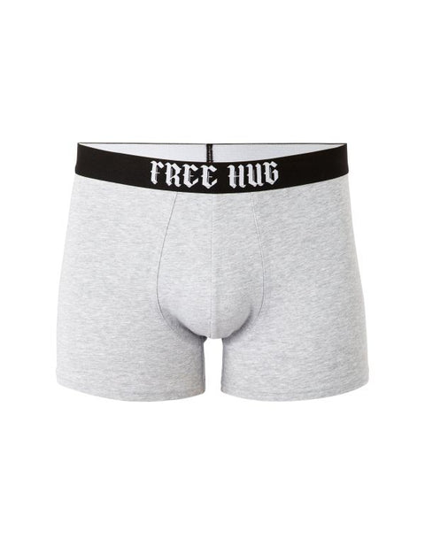 Celio Men’s Gray Plain Stretch Cotton Boxer | Celio in Lebanon