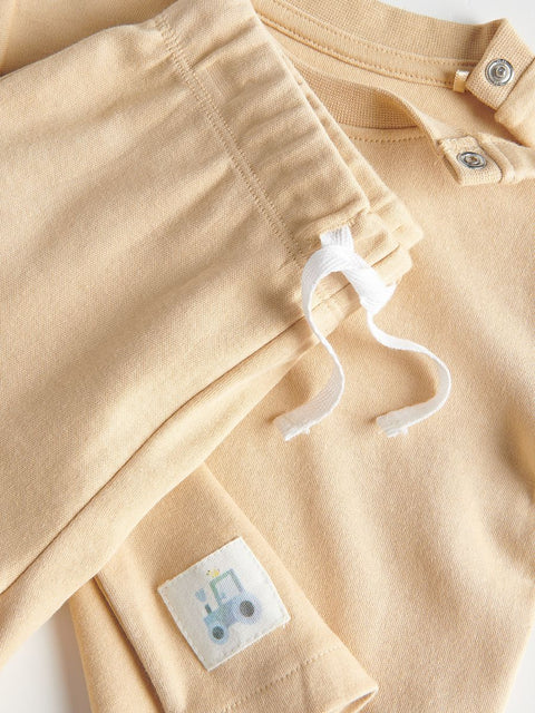 Reserved Baby Boy's Beige High Cotton Content Set | Reserved In Lebanon