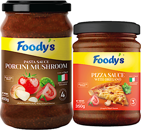 Foody's Mushroom 400g + Pizza Sauce 350g (Special Offer) | Foody's In Lebanon