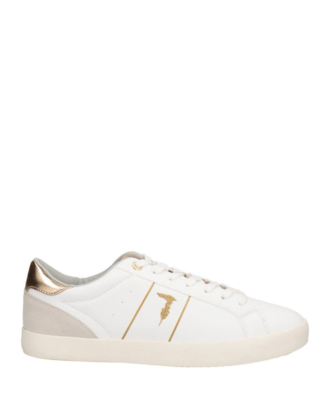 Trussardi Women's White Leather Ector Sneakers | Trussardi in Lebanon