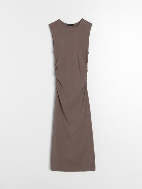 Sinsay Women's Grey with gathers Dress | Sinsay in Lebanon