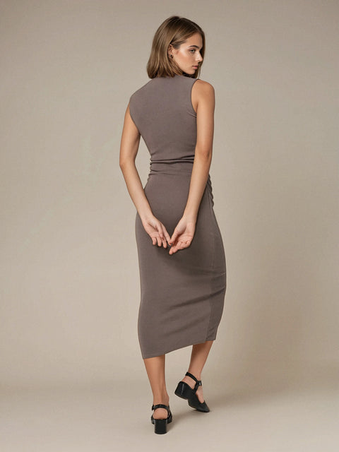 Sinsay Women's Grey with gathers Dress | Sinsay in Lebanon