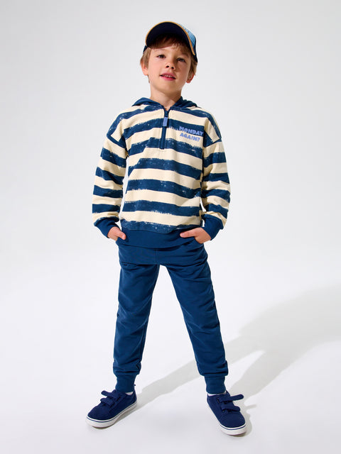 Sinsay Baby Boy's Navy /Cream Hoodie | Sinsay in Lebanon