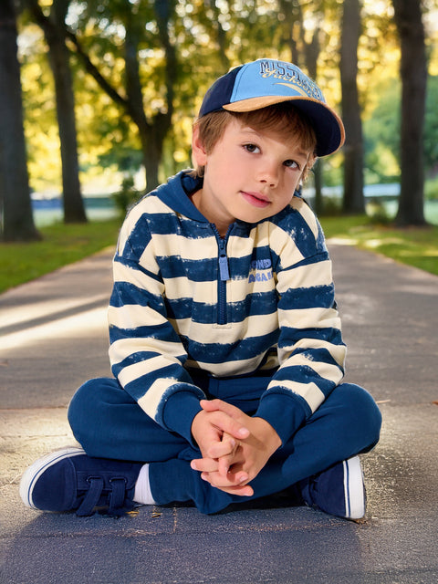 Sinsay Baby Boy's Navy /Cream Hoodie | Sinsay in Lebanon