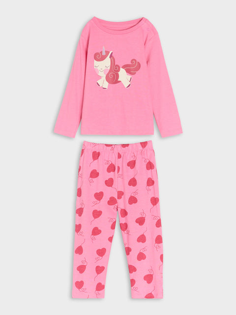 Sinsay Baby Girl's Pink Unicorn Two Piece Pajama Set | Sinsay In Lebanon