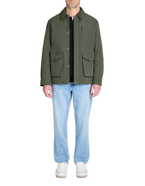 Celio Men's Olive Green Lightweight Utility Field Jacket|Celio In Lebanon