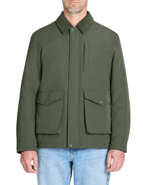 Celio Men's Olive Green Lightweight Utility Field Jacket|Celio In Lebanon