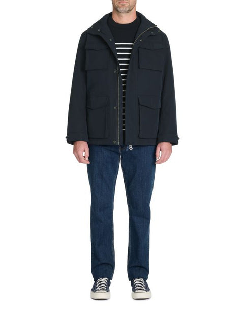 Celio Men's Black High Collar Parka Jacket|Celio In Lebanon