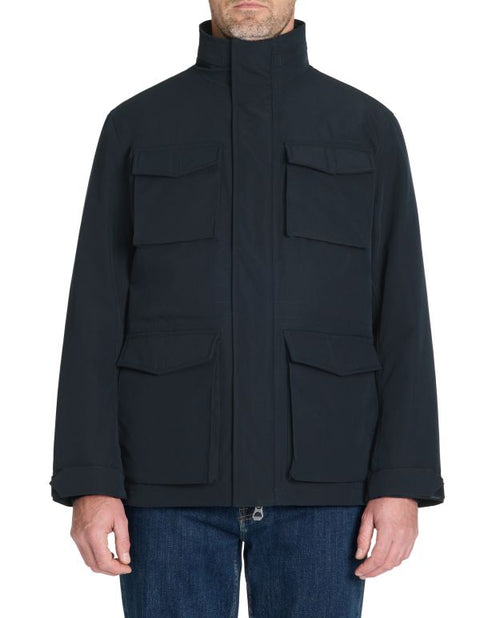 Celio Men's Black High Collar Parka Jacket|Celio In Lebanon