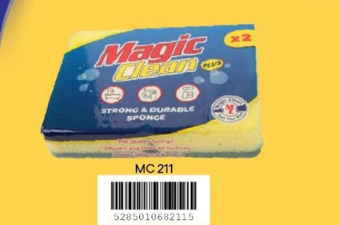 Magic Clean Strong & Durable Sponge x2 (MC 211) | Magic Clean In Lebanon