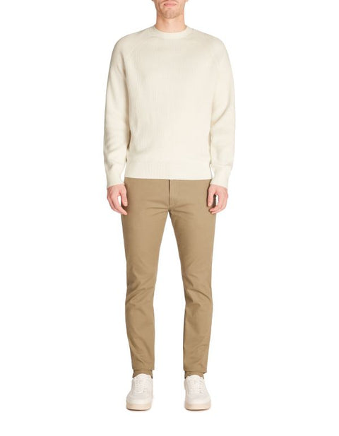 Celio Men's Off White Round Neck Knitted Sweater|Celio In Lebanon