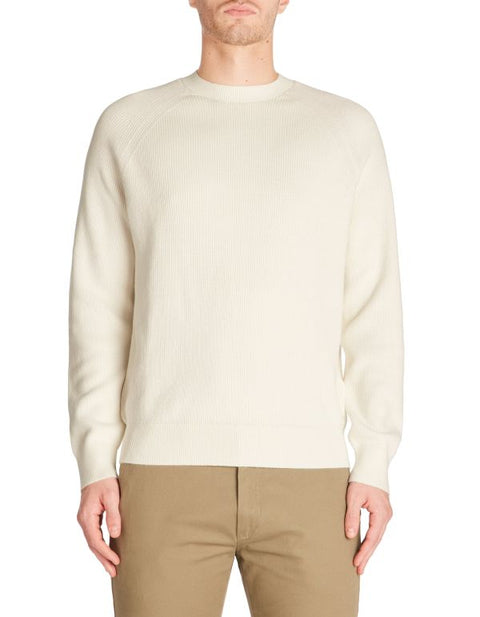Celio Men's Off White Round Neck Knitted Sweater|Celio In Lebanon