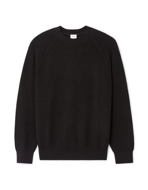 Celio Men's Black Crew Neck Timeless Sweaters | Celio In Lebanon