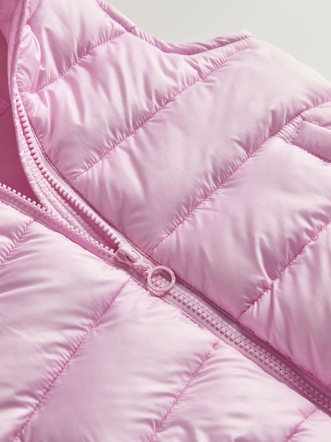 Reserved Girl's Baby Pink Puffer Hooded Vest |Reserved In Lebanon