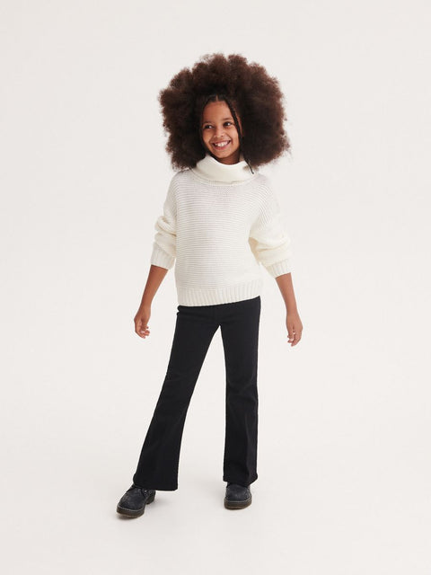Reserved Boy's Off White Knitted Turtle Long Sleeve Sweater |Reserved In Lebanon